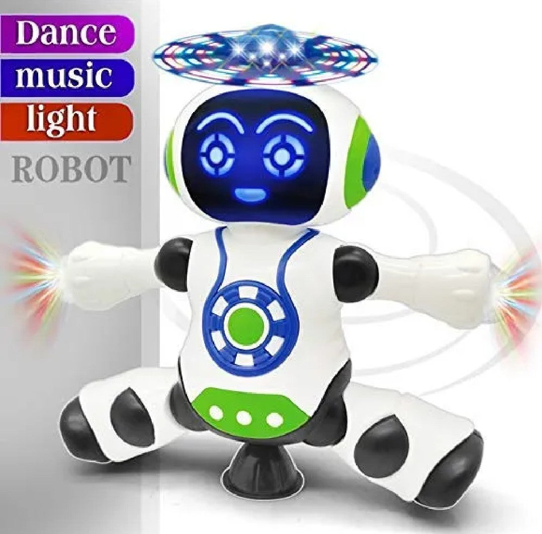 Dancing Robot Toy for Kids – 360° Movement with Lights & Music