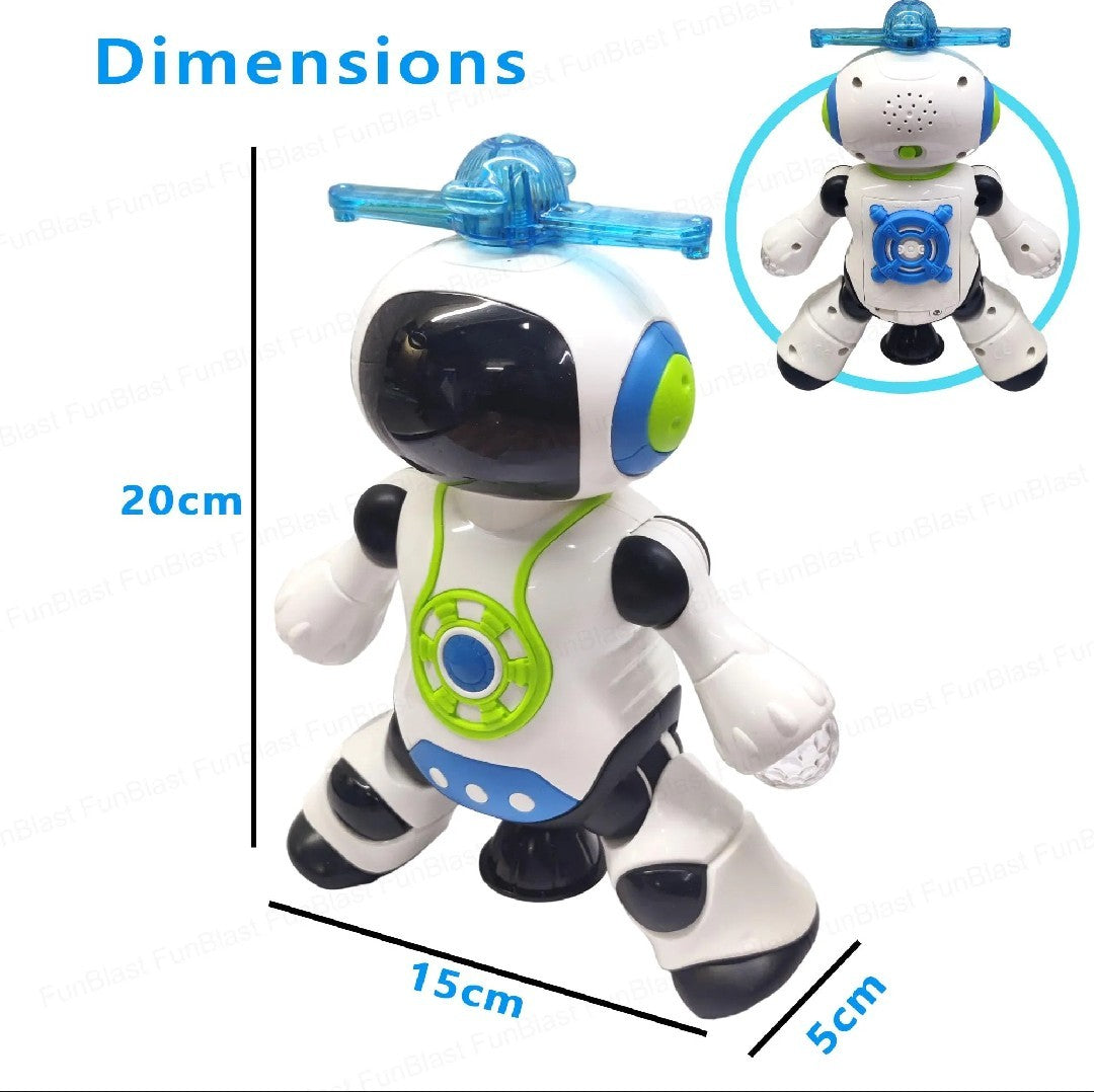 Dancing Robot Toy for Kids – 360° Movement with Lights & Music