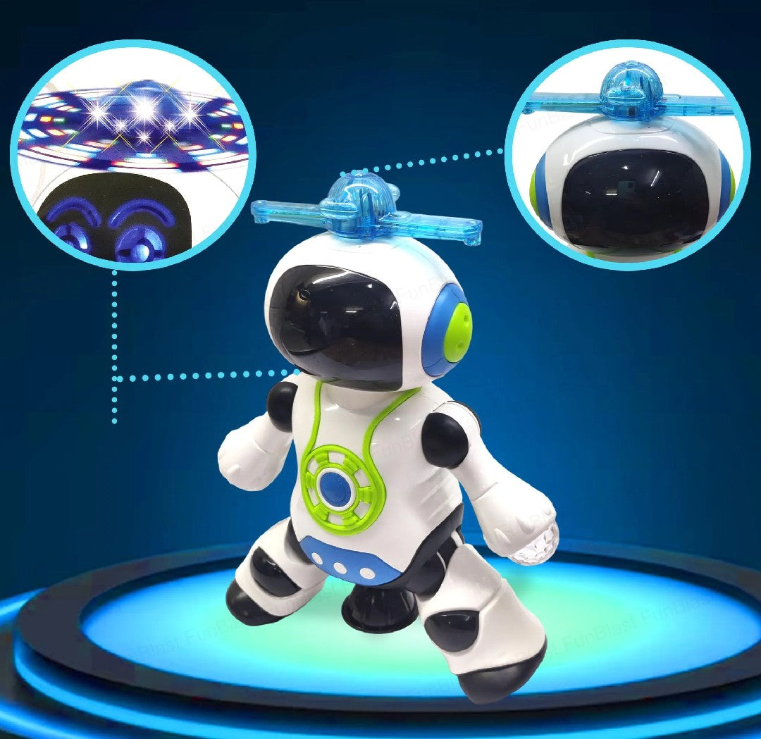 Dancing Robot Toy for Kids – 360° Movement with Lights & Music
