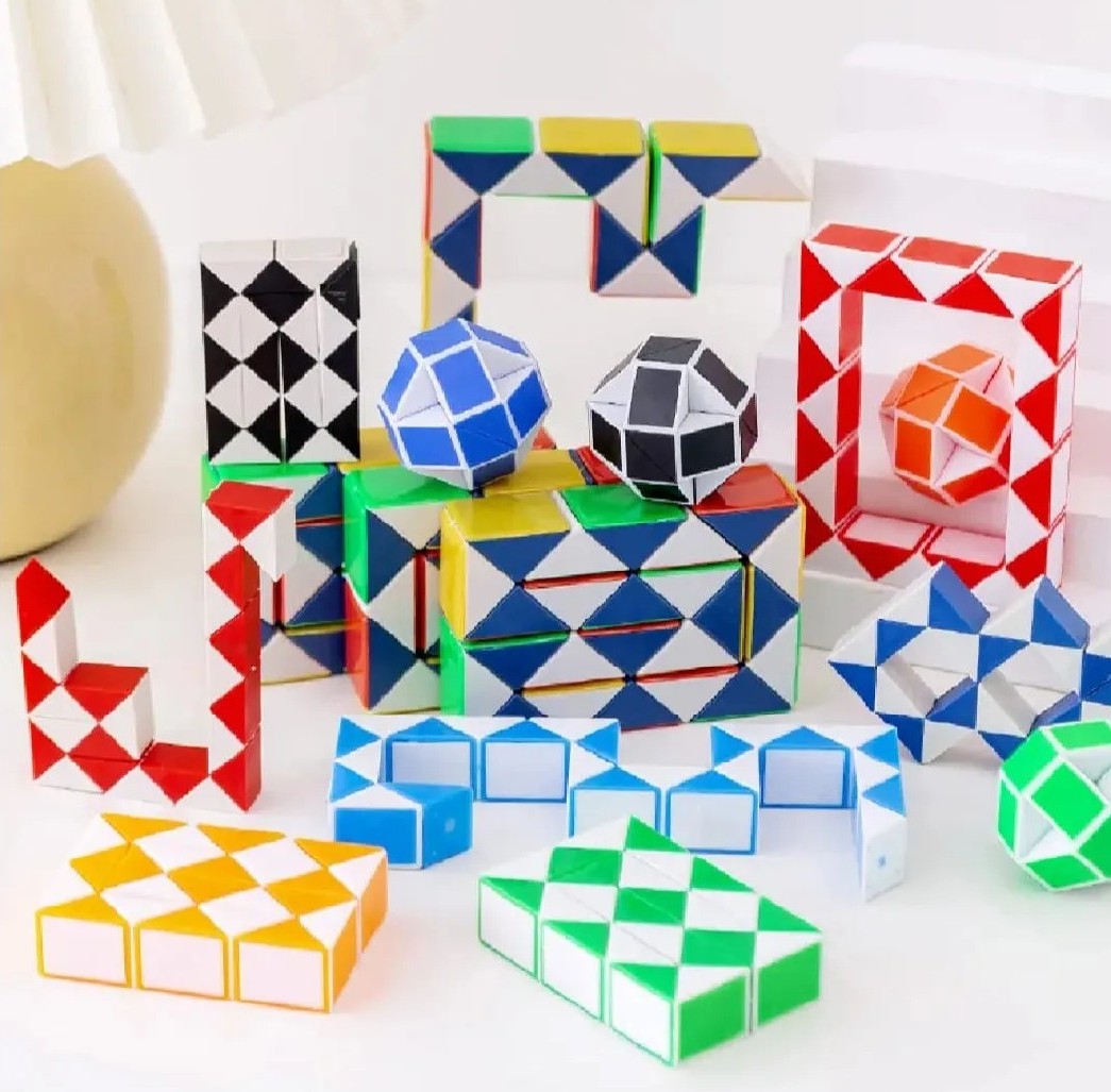 Magic Cube Snake Puzzle Toy - Fun & Educational Toy for Kids