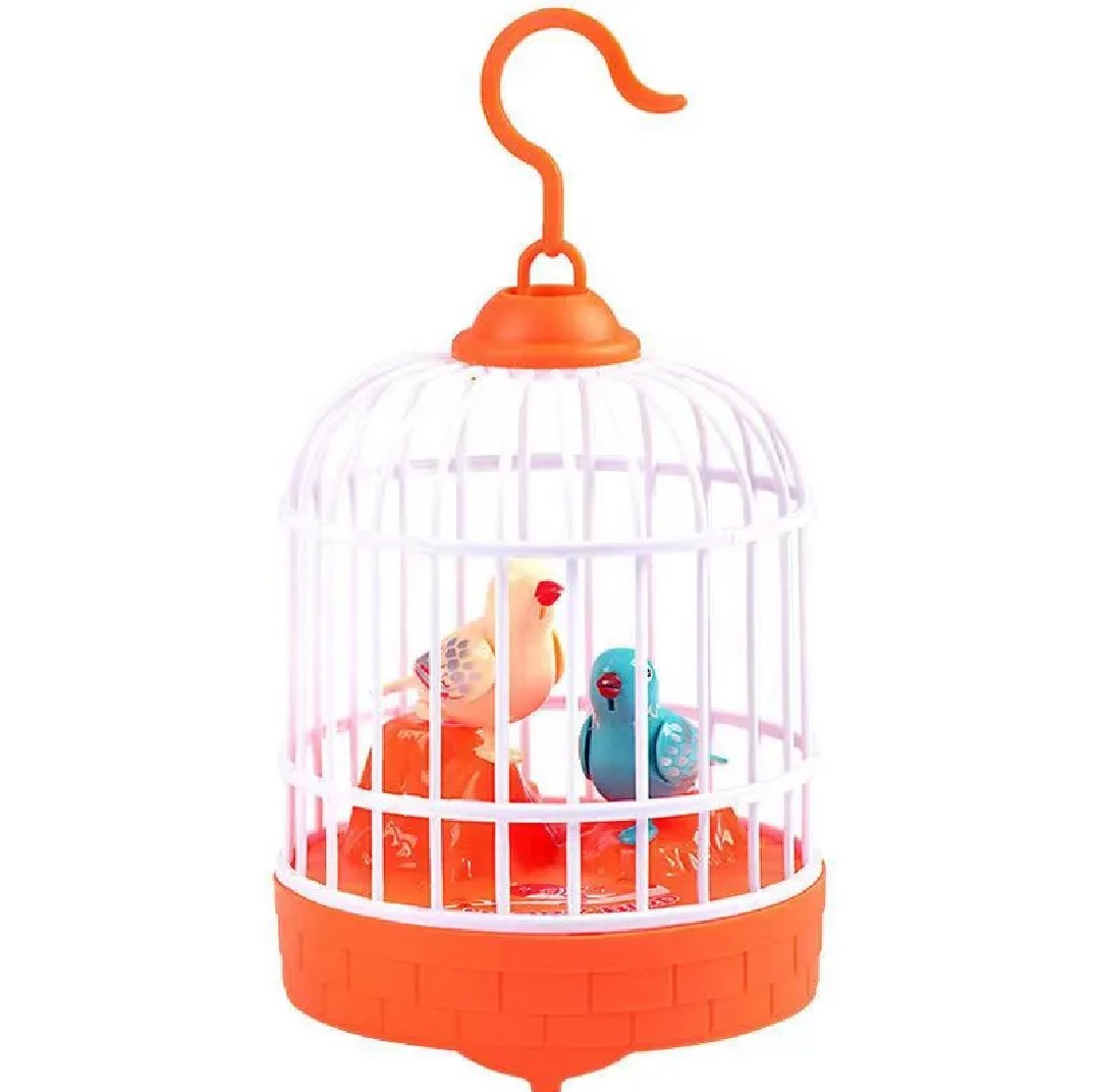 Mini Bird Cage Toy for Kids with Lights & Music