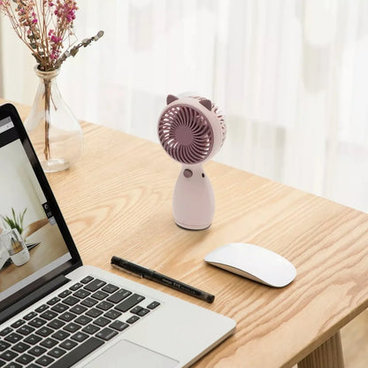 Mini Handheld Fan – Portable USB Rechargeable Cooling Fan