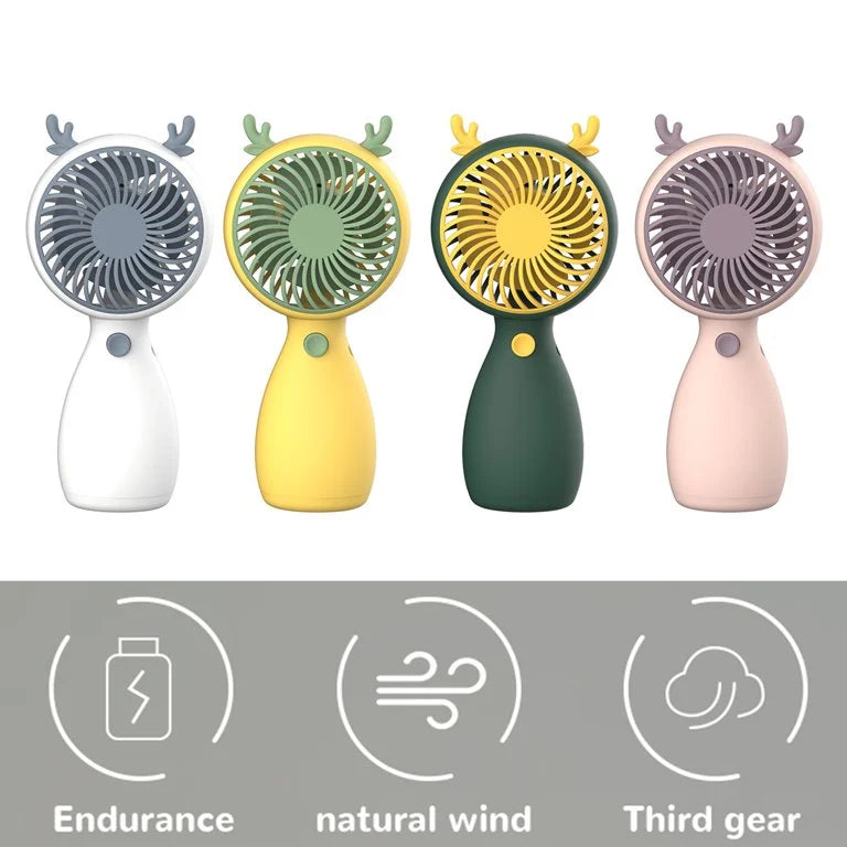 Mini Handheld Fan – Portable USB Rechargeable Cooling Fan