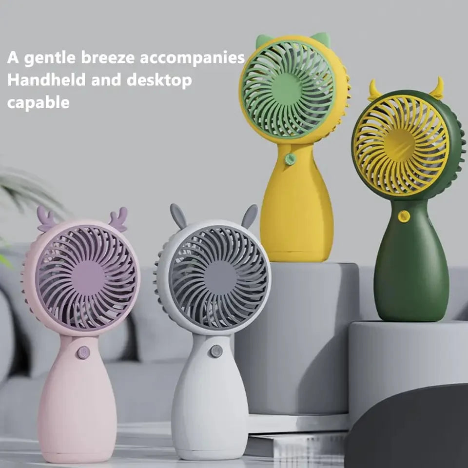 Mini Handheld Fan – Portable USB Rechargeable Cooling Fan