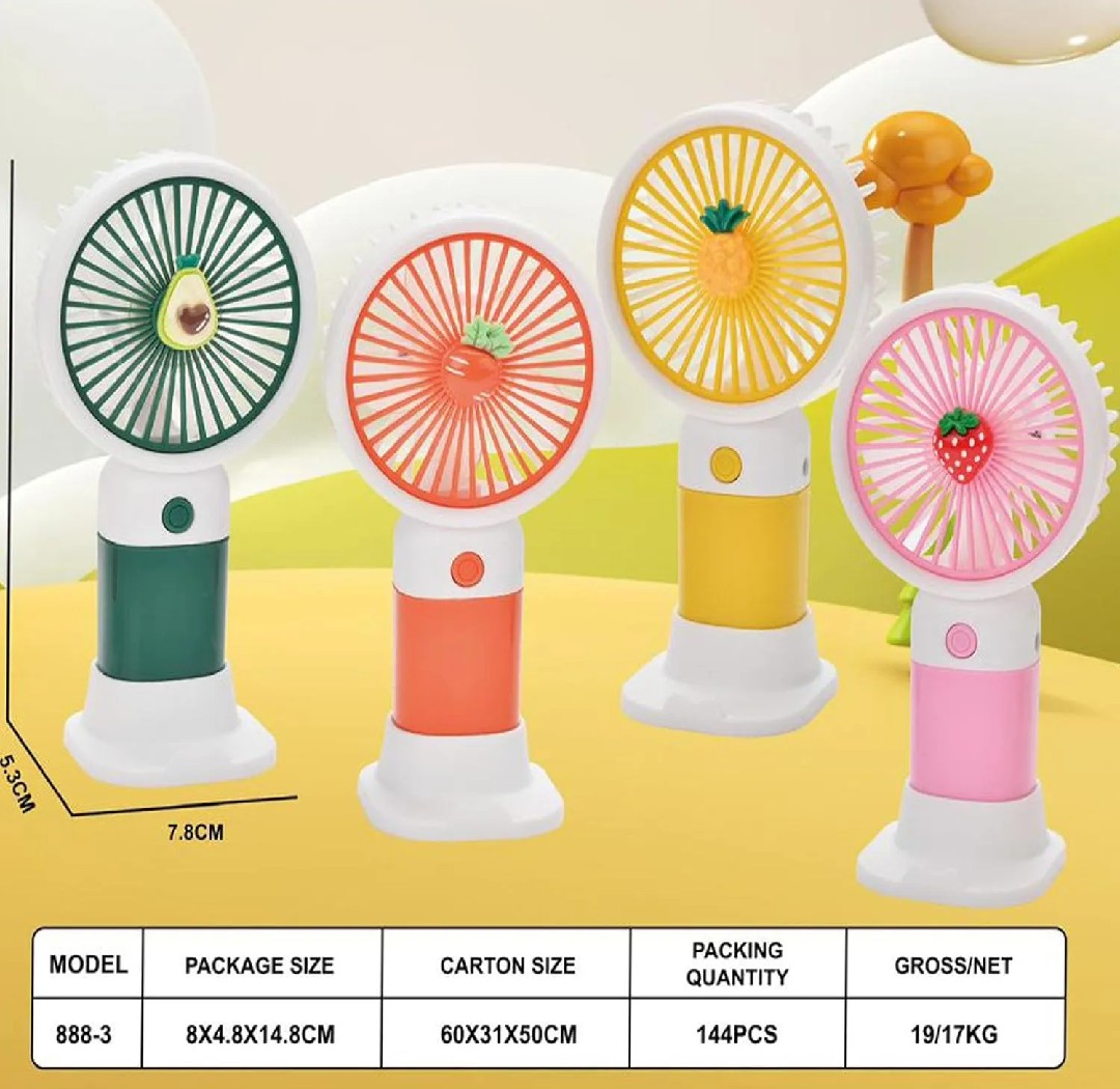 Mini Portable Rechargeable Fan - USB Handheld & Desktop with Phone Stand