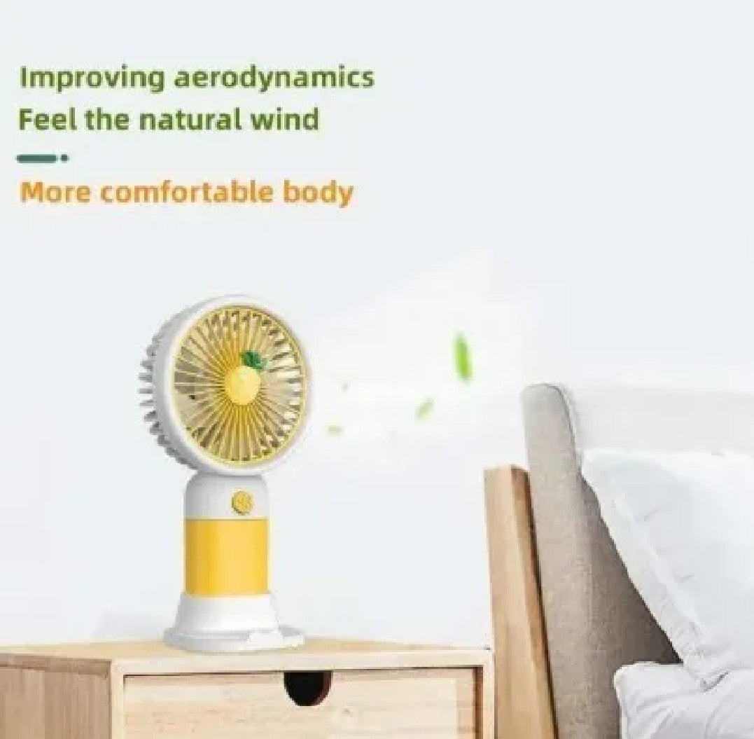 Mini Portable Rechargeable Fan - USB Handheld & Desktop with Phone Stand