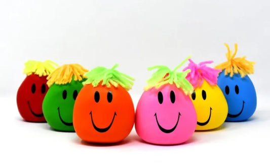 Smiley Stretch Ball – Super Stretchy Squishy Stress Relief Toy for Kids